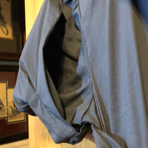 BCBG MAX AZRIA COTTON COLLARED WOVEN CROSSOVER - Picture 4 of 8